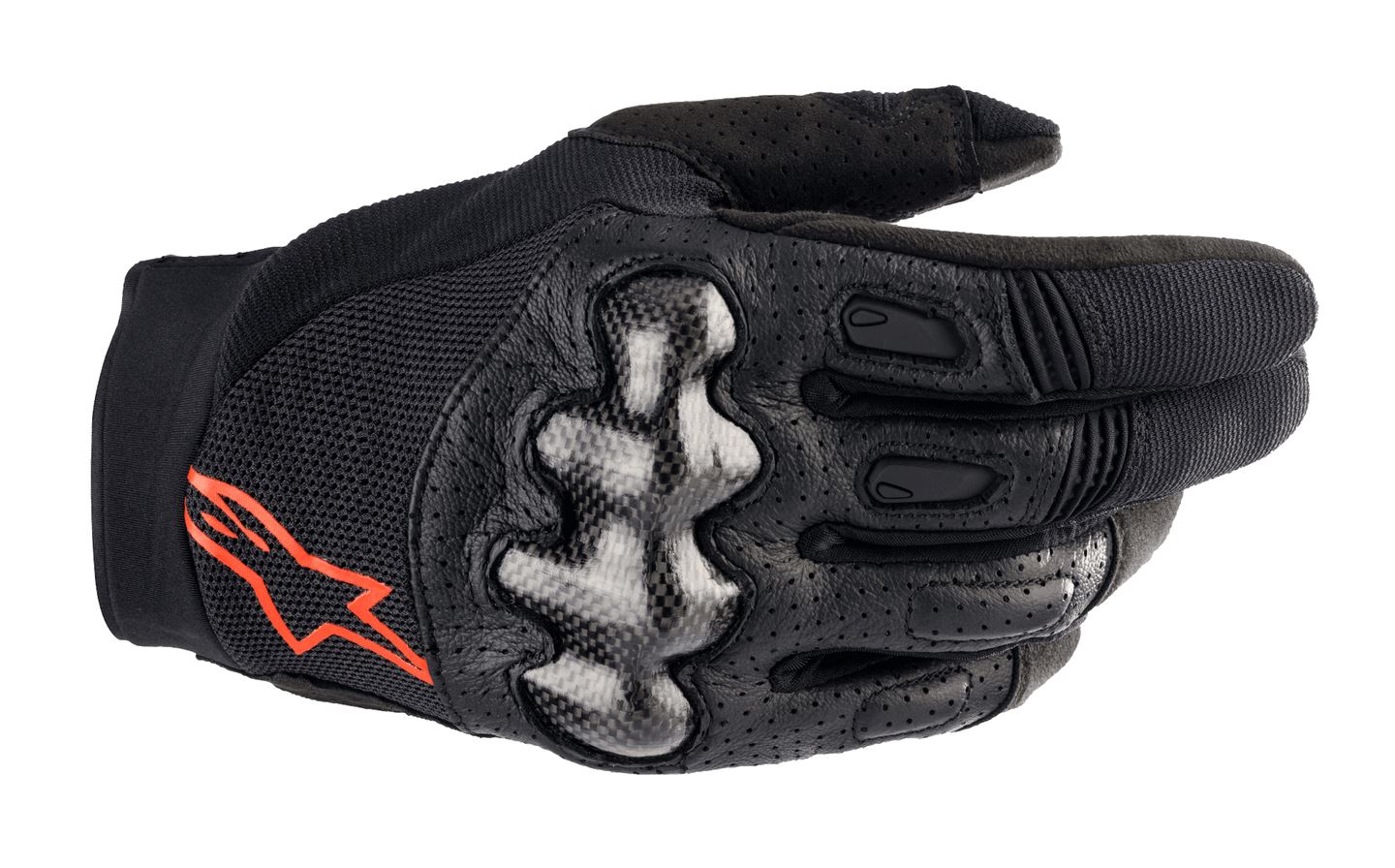 Alpinestars 2026 Megawatt Enduro Adventure Gloves Black Red Flou